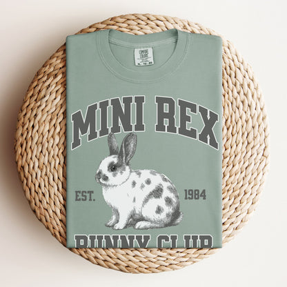 Mini Rex Bunny Club Unisex Garment - dyed Heavyweight T-Shirt - Chester & Co.