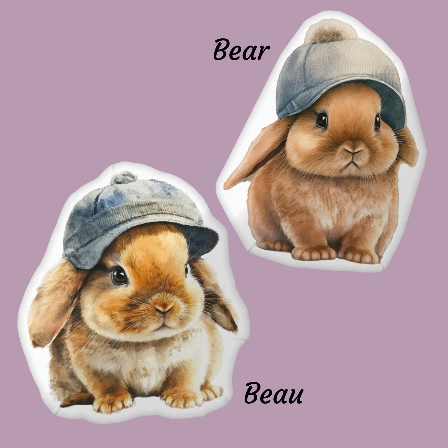 Baby Bunny Bear Shaped Pillow - Chester & Co.