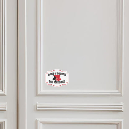 In Case of Emergency, Save My Bunnies Bubble - free Sticker - Chester & Co.