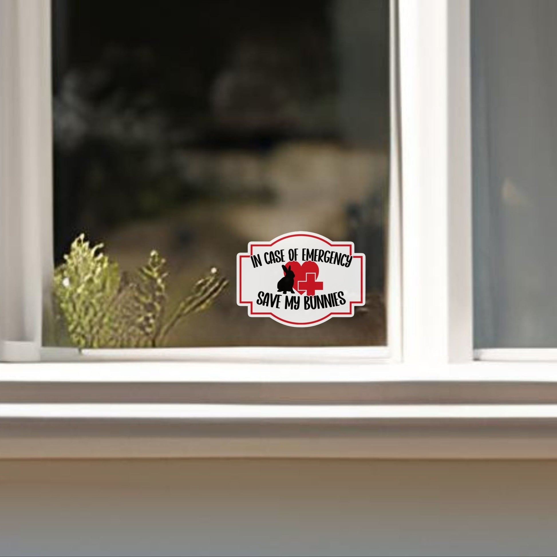 In Case of Emergency, Save My Bunnies Vinyl Decal - Chester & Co.