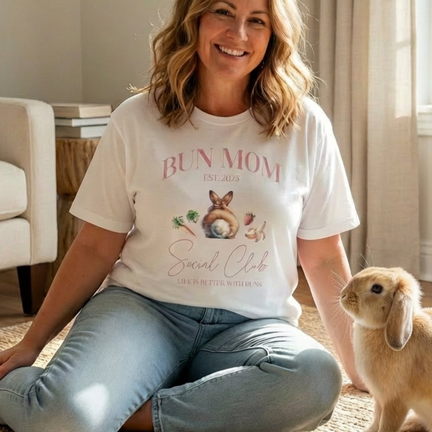 Bun Mom Social Club Unisex Garment - dyed Heavyweight T-Shirt - Chester & Co.