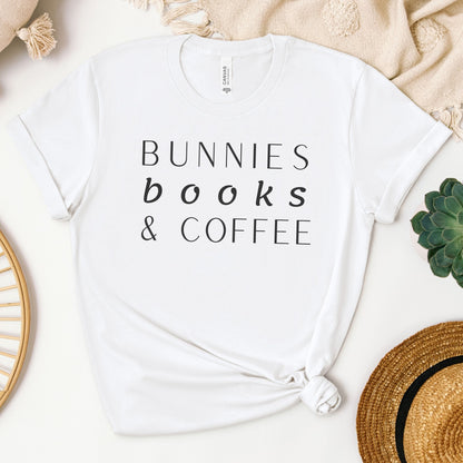 Bunnies, Books & Coffee Unisex T-Shirt - Chester & Co.