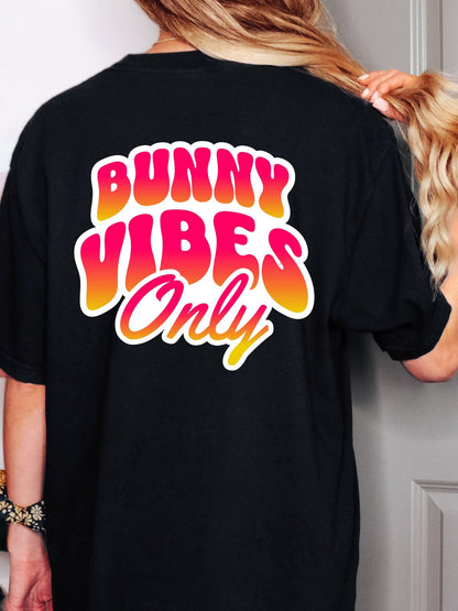 Bunny Vibes Only Unisex Garment - Dyed Front Pocket T-Shirt - Chester & Co.