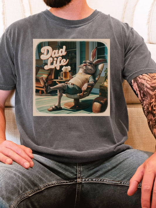 Dad Life Unisex Garment - Dyed Heavyweight T-Shirt - Chester & Co.