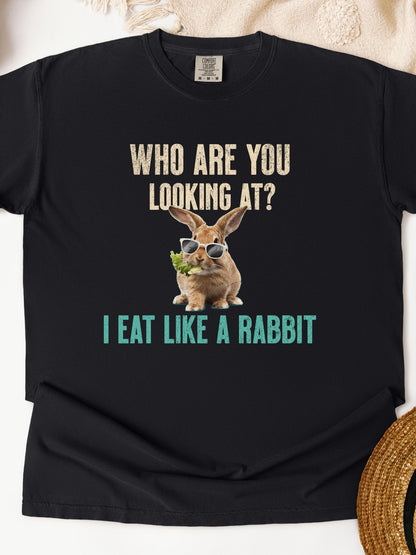 Eat Like A Rabbit Unisex Garment - Dyed Heavyweight T-Shirt - Chester & Co.