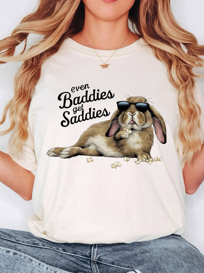 Even Baddies Get Saddies Unisex Garment - dyed Heavyweight T-Shirt - Chester & Co.