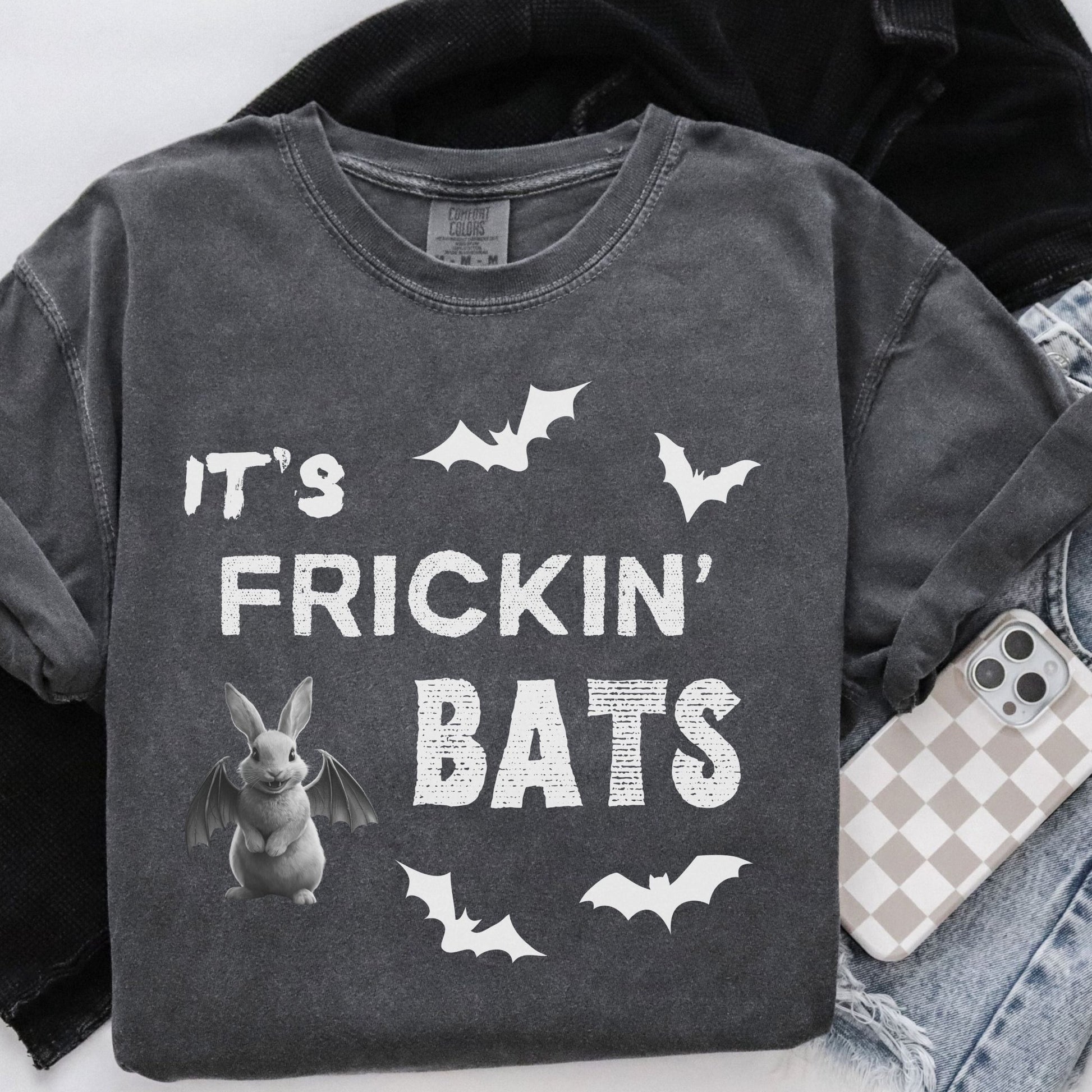It's Frickin' Bats Unisex Garment - dyed Heavyweight T-Shirt - Chester & Co.