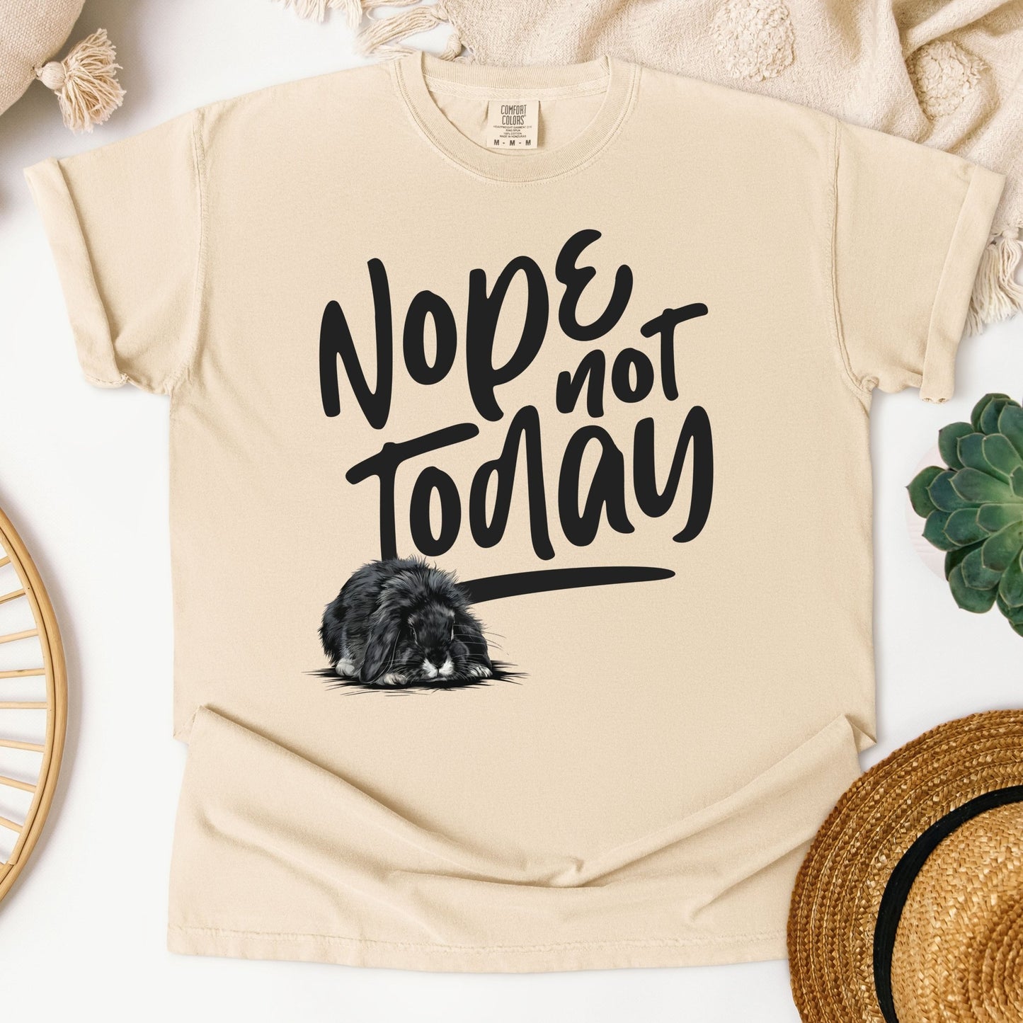 Nope Not Today Unisex Garment - dyed Heavyweight T-Shirt - Chester & Co.