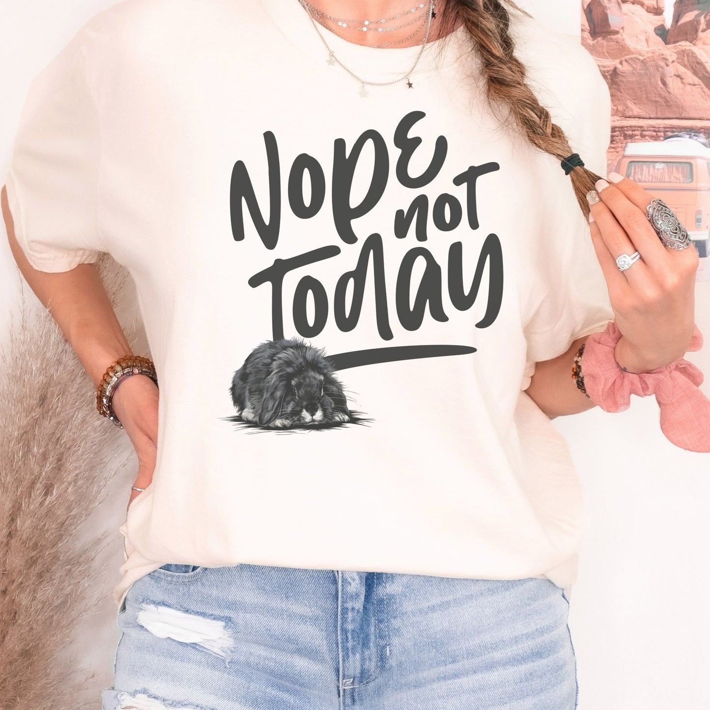 Nope Not Today Unisex Garment - dyed Heavyweight T-Shirt - Chester & Co.