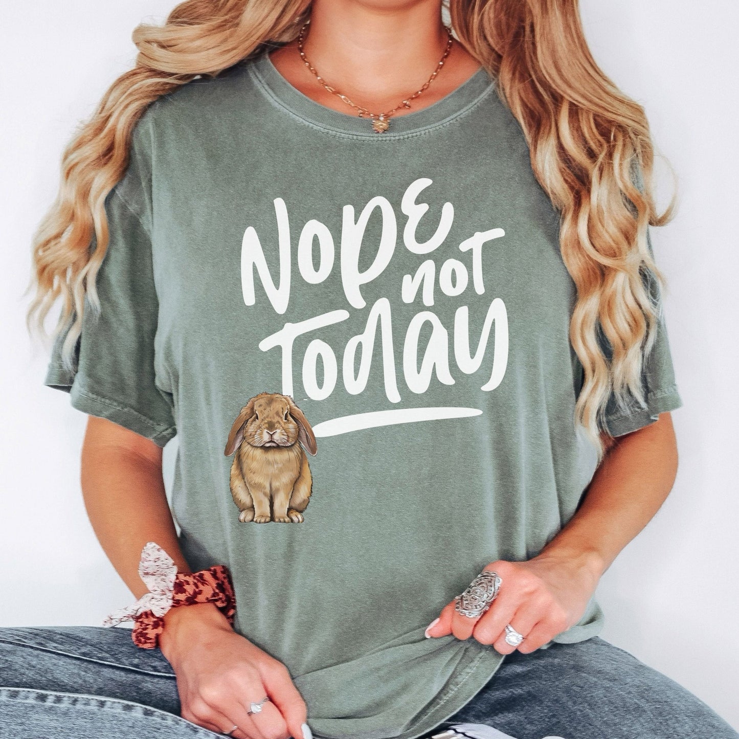Nope Not Today Unisex Garment - dyed Heavyweight T-Shirt - Chester & Co.