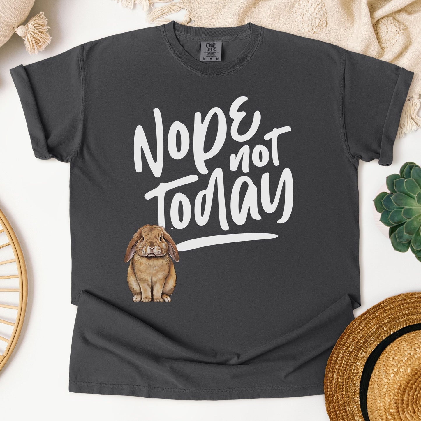 Nope Not Today Unisex Garment - dyed Heavyweight T-Shirt - Chester & Co.