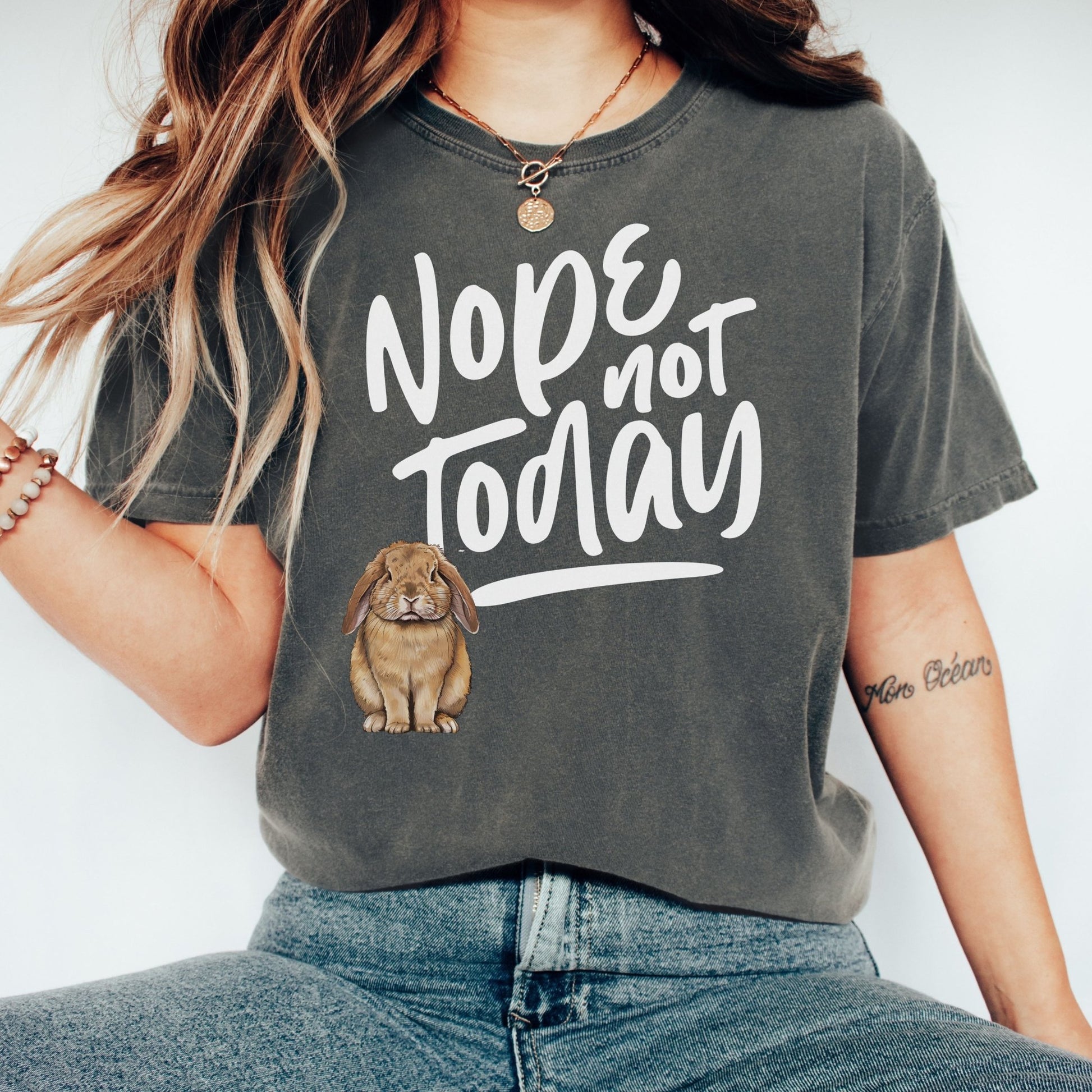 Nope Not Today Unisex Garment - dyed Heavyweight T-Shirt - Chester & Co.