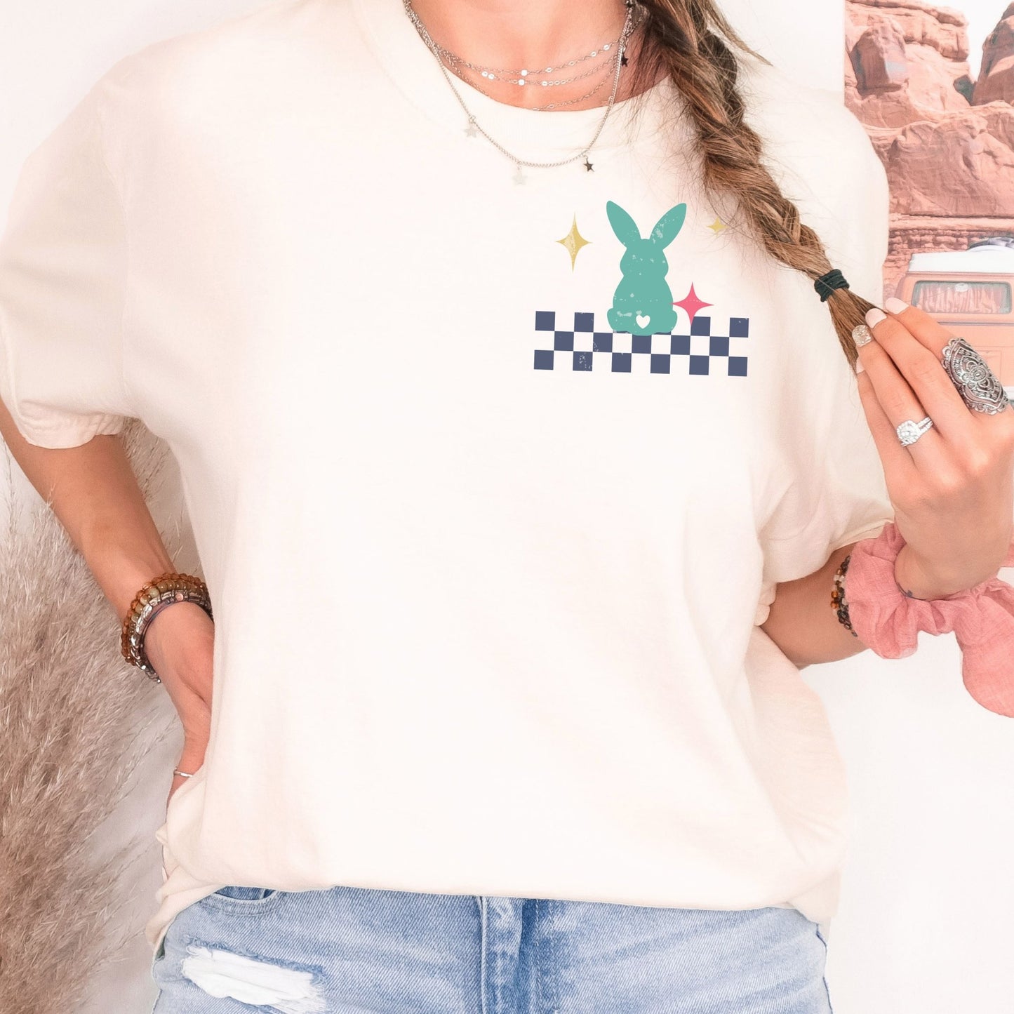 On My Bunny's Last Nerve Unisex Garment - dyed Heavyweight T-Shirt - Chester & Co.