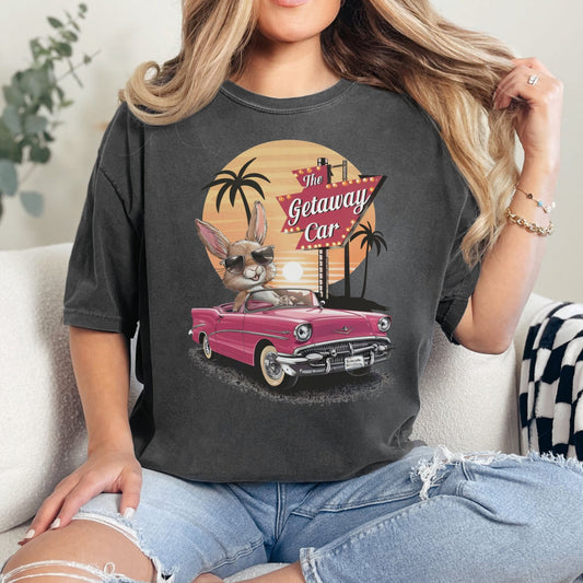 The Getaway Car Unisex Garment - dyed Heavyweight T-Shirt - Chester & Co.