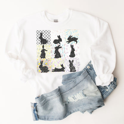 Vintage Floral Silhouettes Unisex Sweatshirt - Chester & Co.