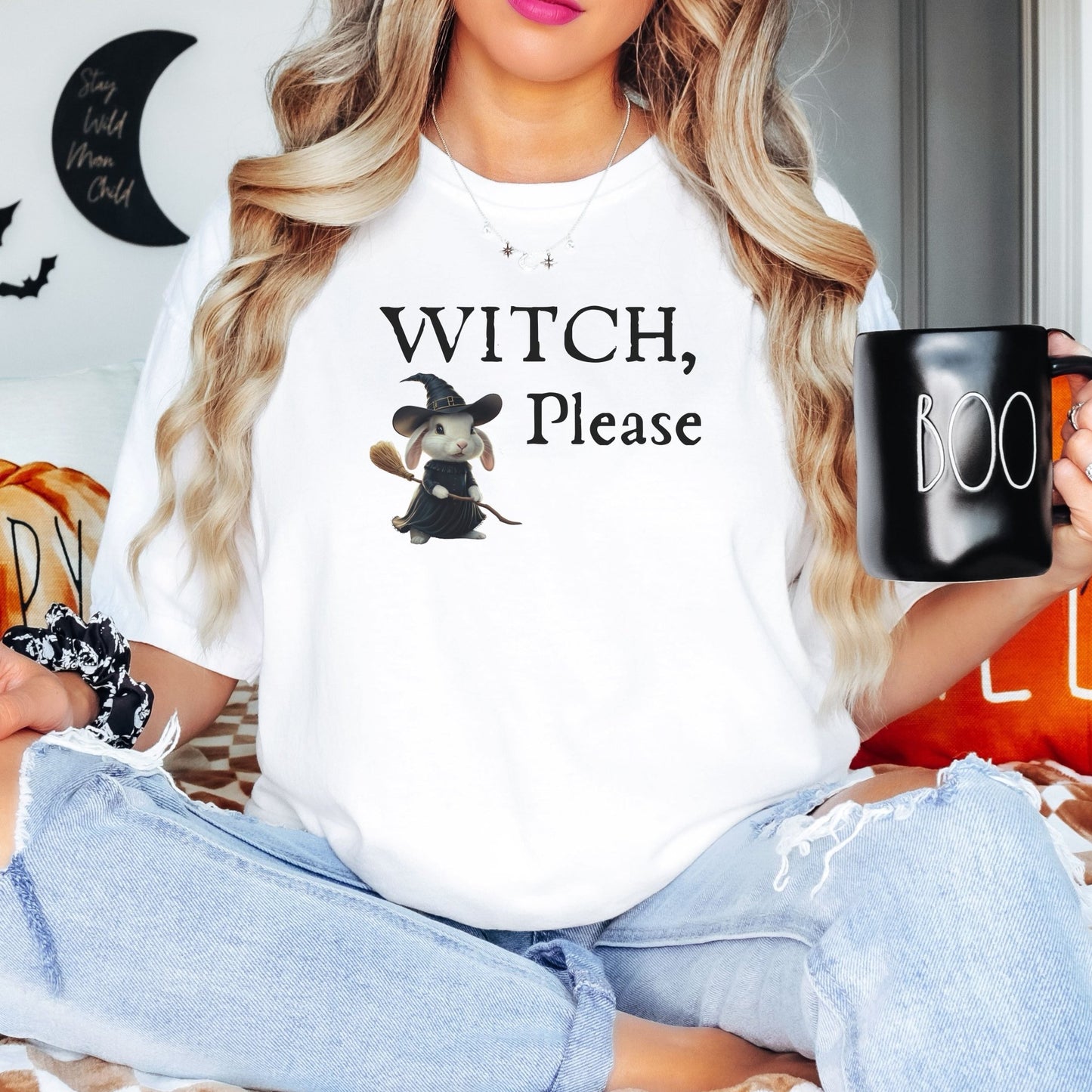 Witch, Please Unisex Garment - dyed Heavyweight T-Shirt - Chester & Co.