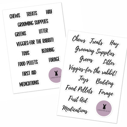 Storage Labels - Chester & Co.