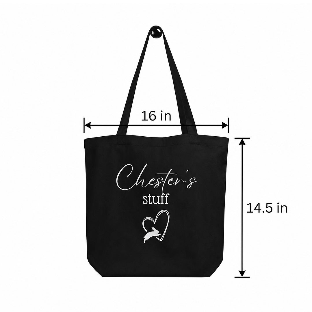 Personalized Bunny Name Tote Bag