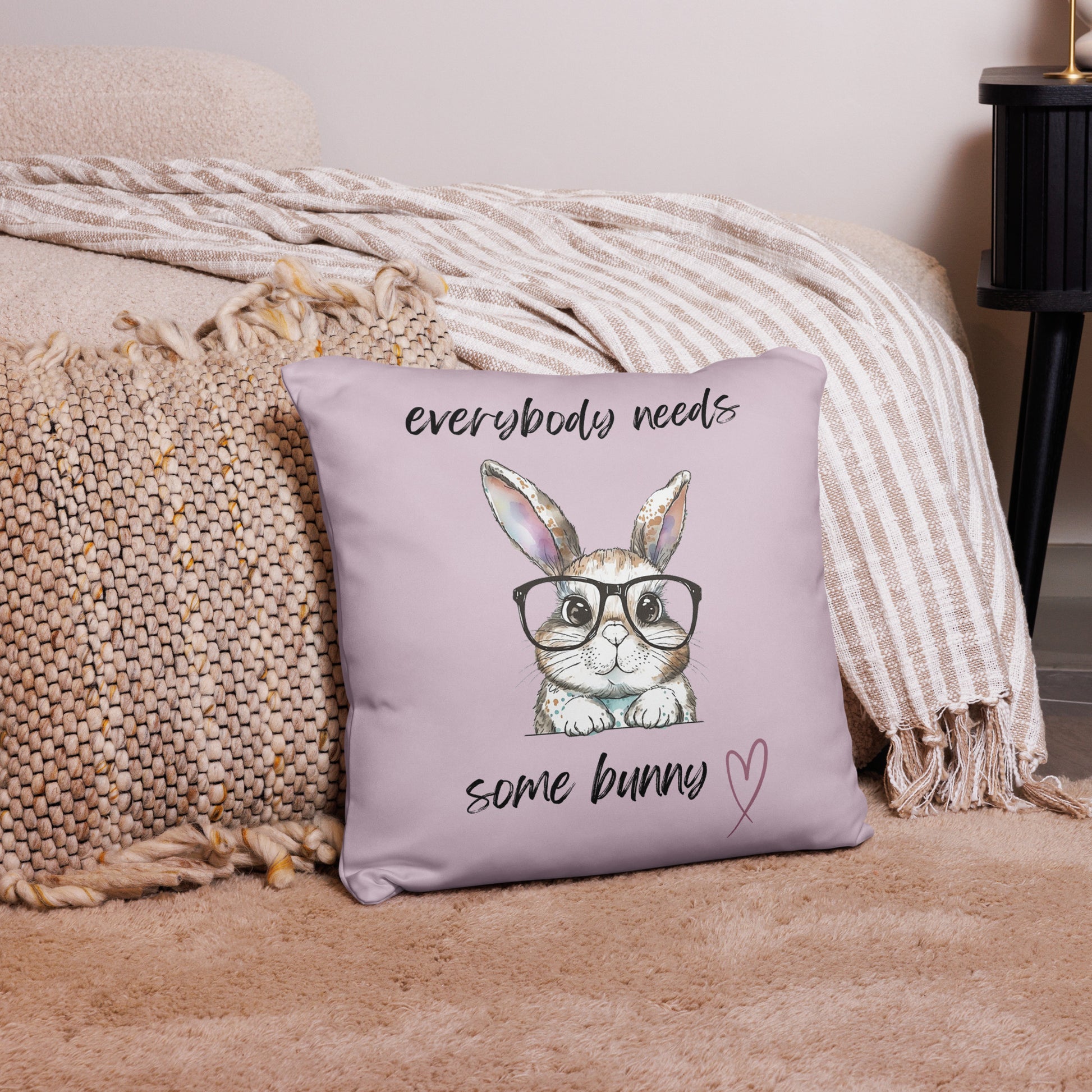 Everybody Needs Some Bunny Pillow - Chester & Co.
