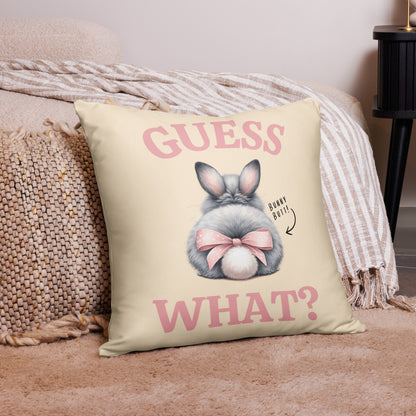 Guess What! Bunny Butt! Pillow - Chester & Co.