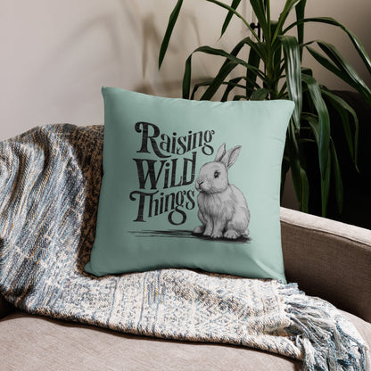 Raising Wild Things Pillow
