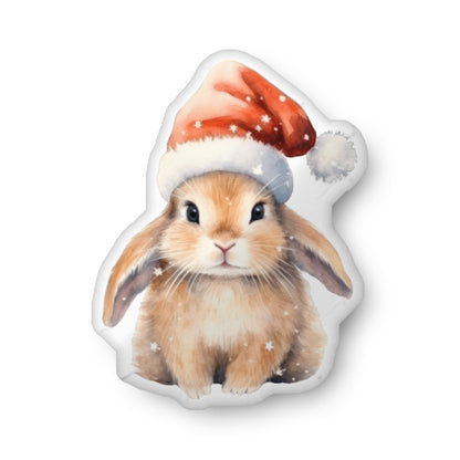 Santa Bunny Shaped Christmas Pillow - Chester & Co.