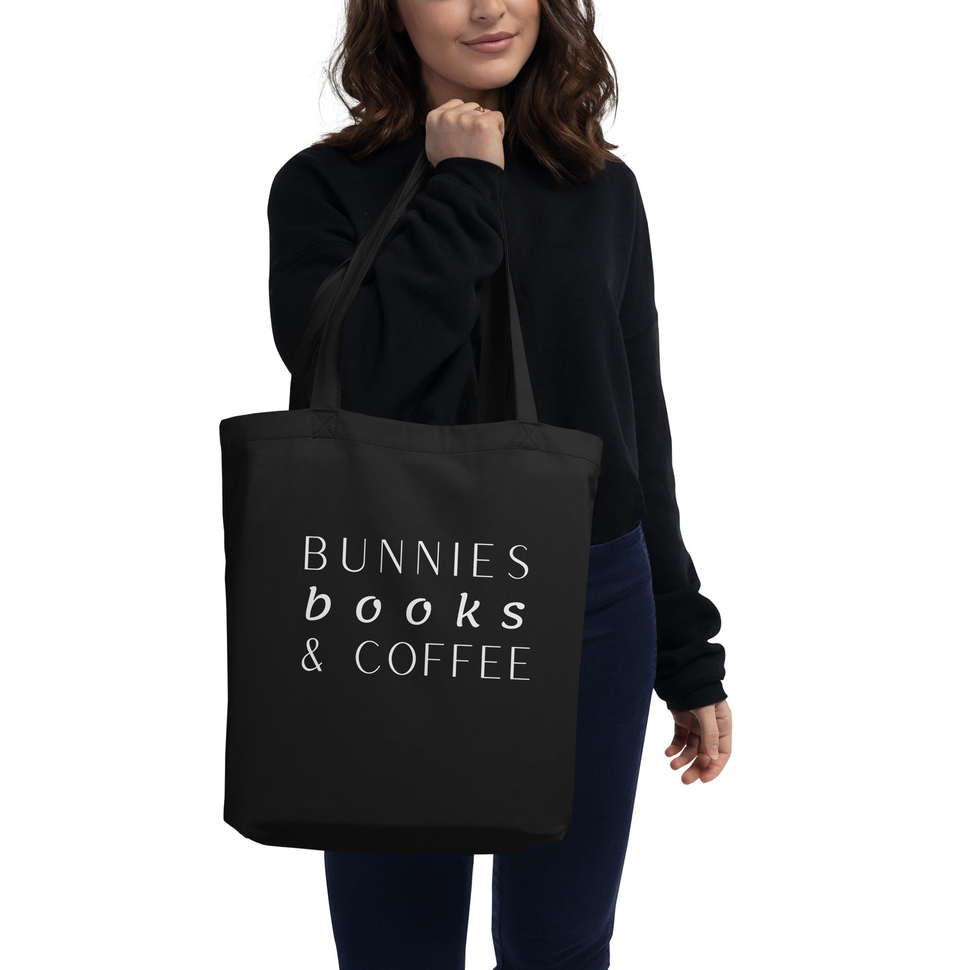 Bunnies, Books & Coffee Eco Tote Bag - Chester & Co.