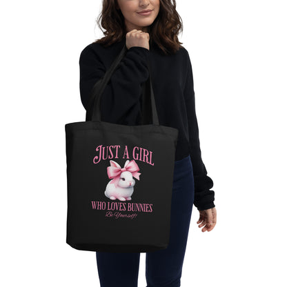 Just a Girl Who Loves Bunnies Eco Tote Bag - Chester & Co.