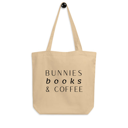 Bunnies, Books & Coffee Eco Tote Bag - Chester & Co.