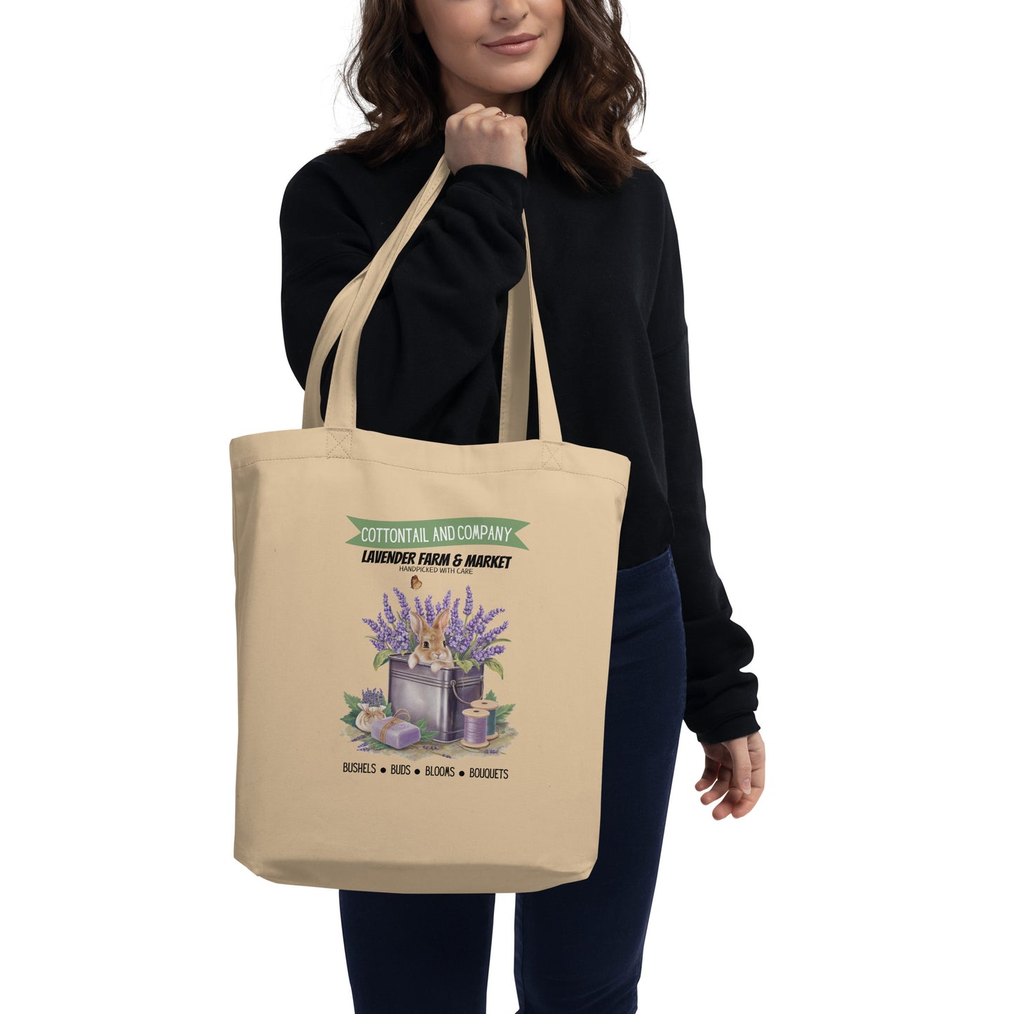 Cottontail and Company Lavender Farm Eco Tote Bag - Chester & Co.