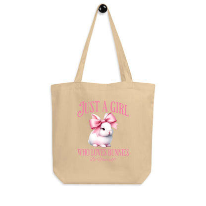 Just a Girl Who Loves Bunnies Eco Tote Bag - Chester & Co.