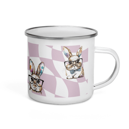 Watercolor Bunnies Enamel Mug - Chester & Co.