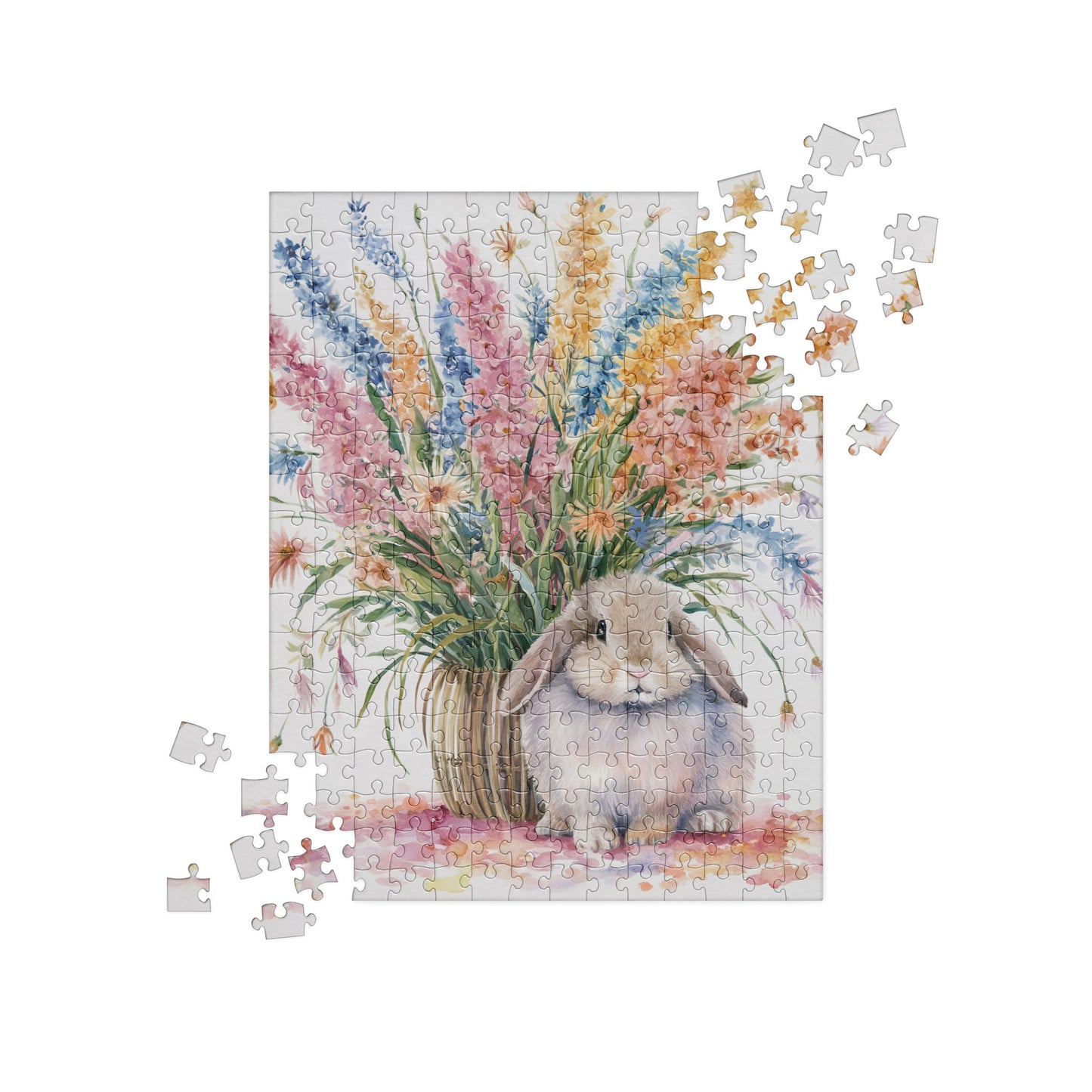Charming Bunny Bouquet Jigsaw Puzzle - Chester & Co.