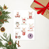 Christmas Blushing Bunnies Sticker Sheet