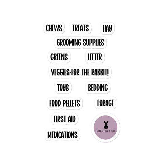 Storage Label Vinyl Decals - Chester & Co.