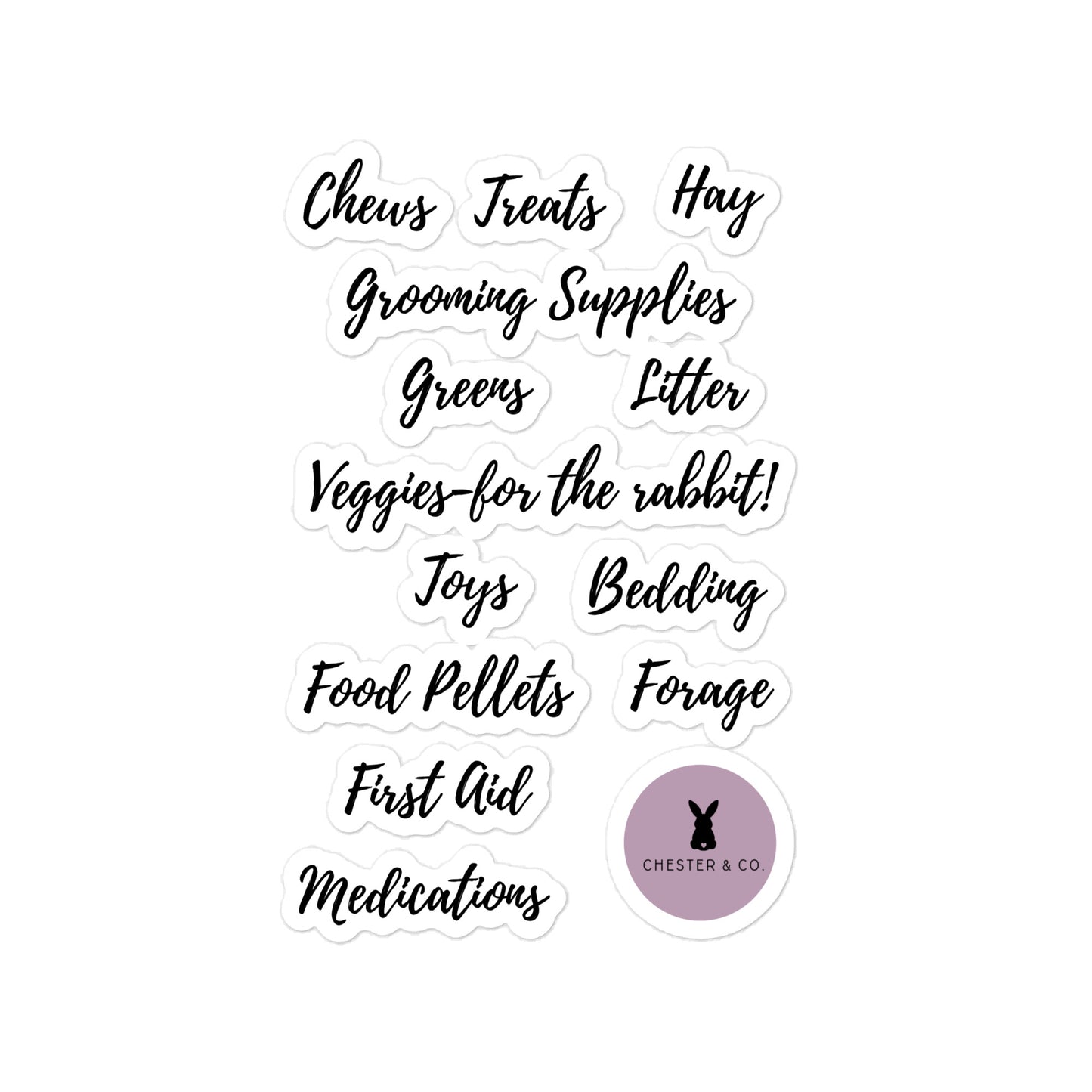 Storage Label Vinyl Decals - Chester & Co.