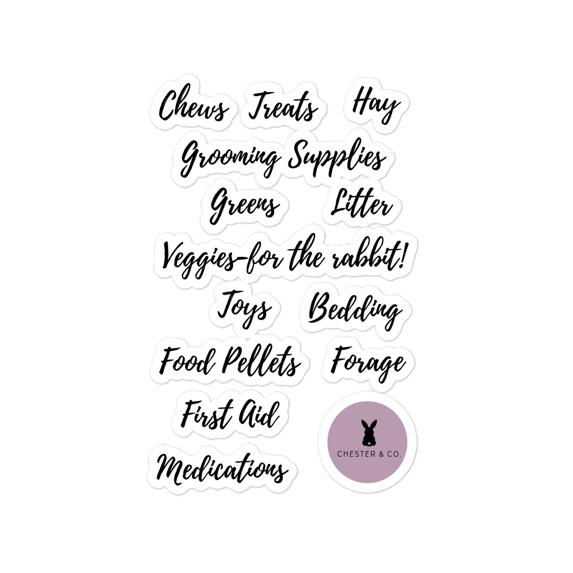 Storage Label Vinyl Decals - Chester & Co.