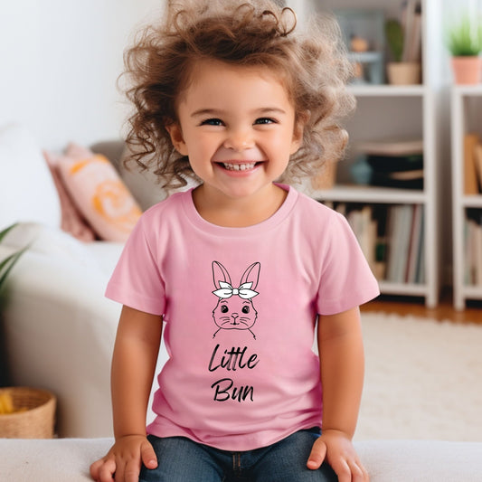 Little Bun Bow Toddler Short Sleeve Tee - Chester & Co.