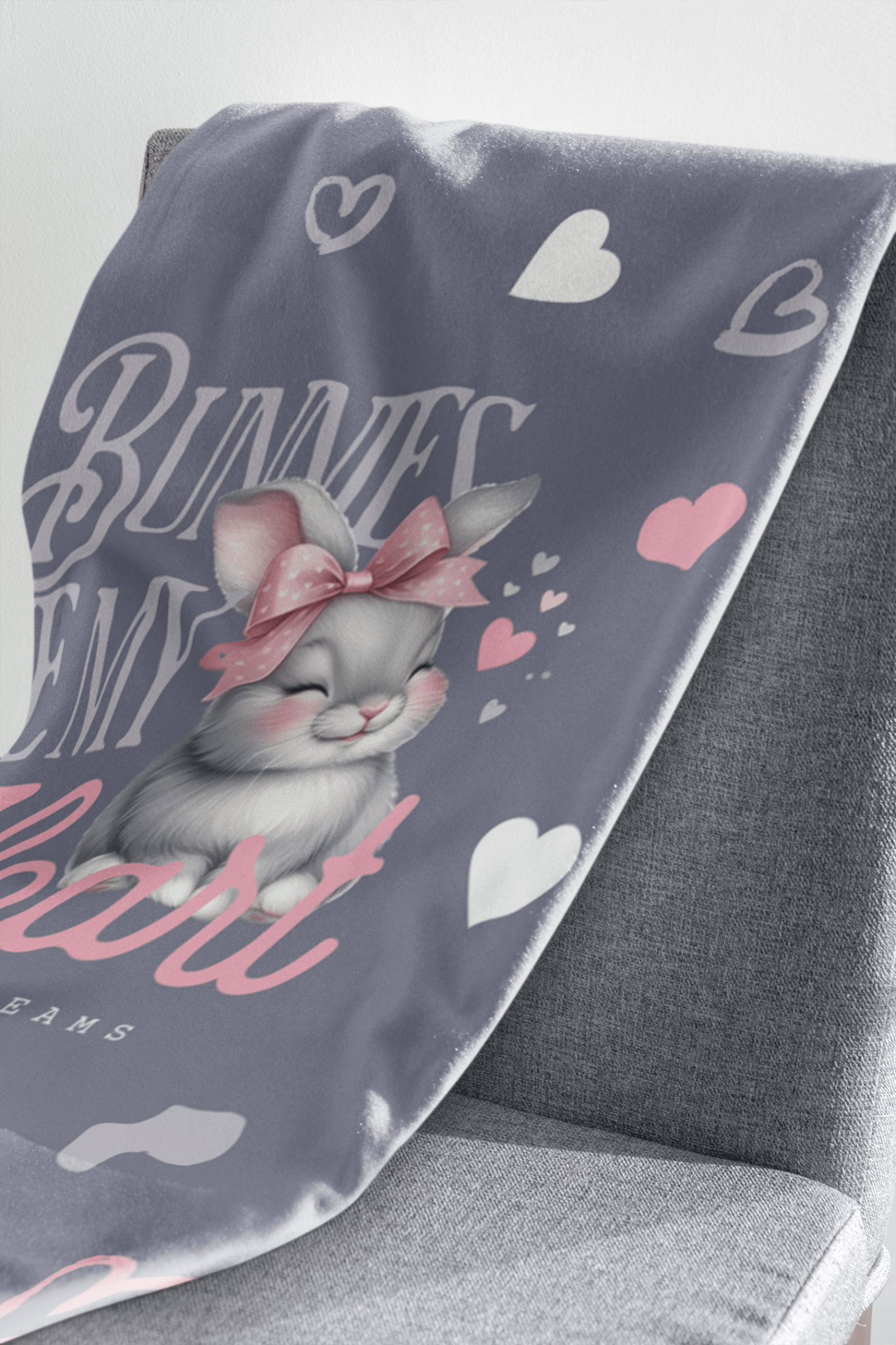Bunnies Have My Heart Throw Blanket - Chester & Co.