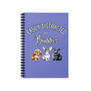 Easily Distracted By Bunnies Ruled Line Spiral Notebook