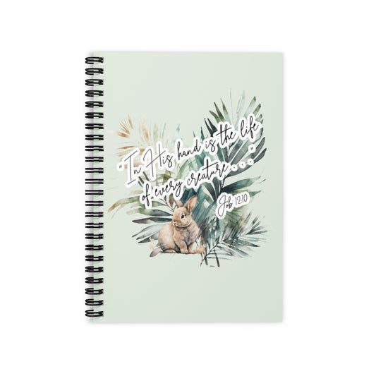 In His Hands Ruled Line Spiral Notebook - Chester & Co.