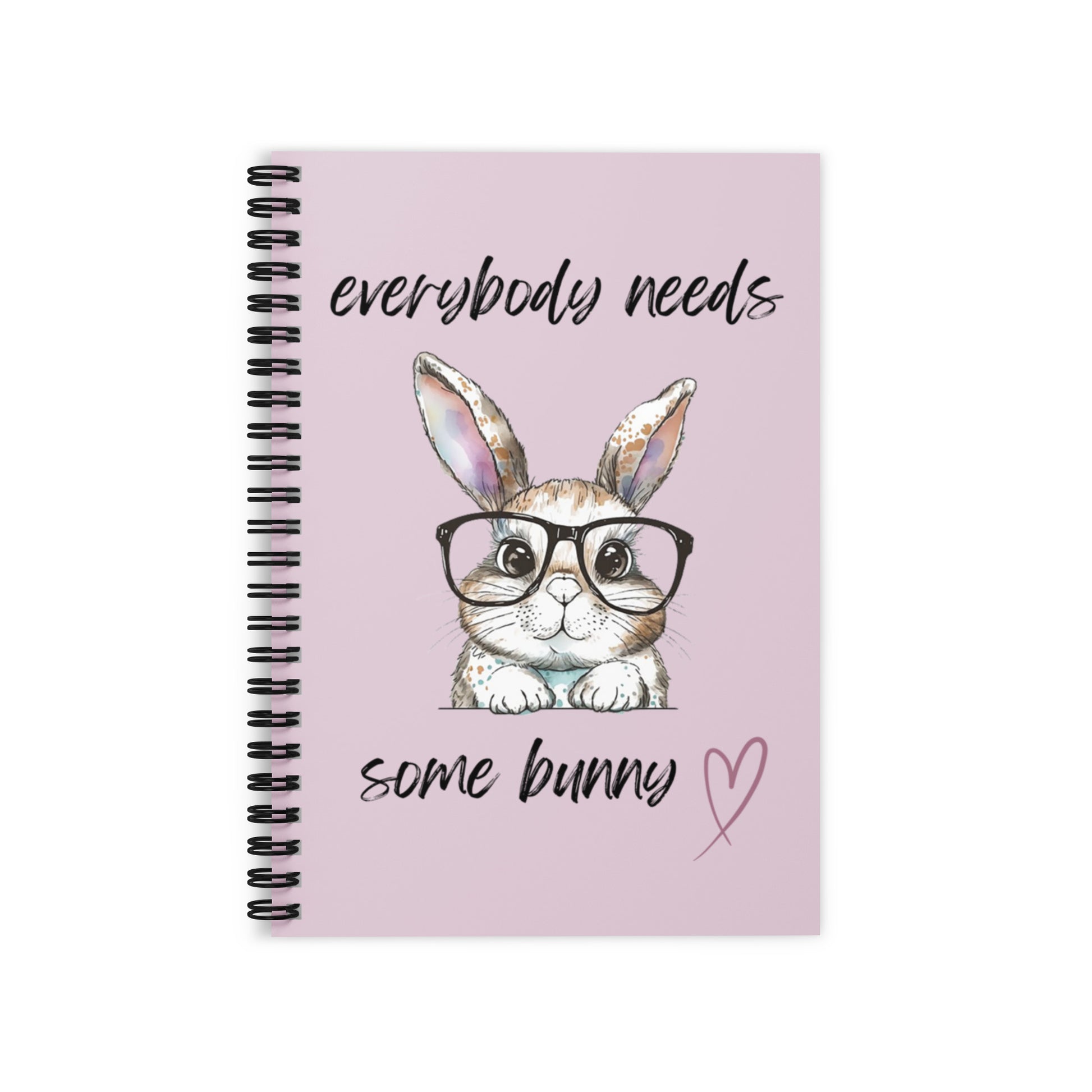 Everybody Needs Some Bunny Ruled Line Spiral Notebook - Chester & Co.