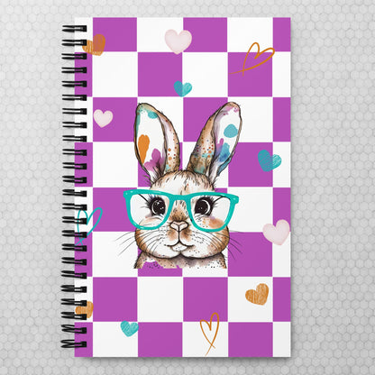 Watercolor Bunny Spiral notebook - Chester & Co.