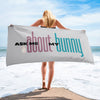 Ask Me About My Bunny Beach Towel