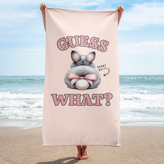 Guess What? Beach Towel - Chester & Co.