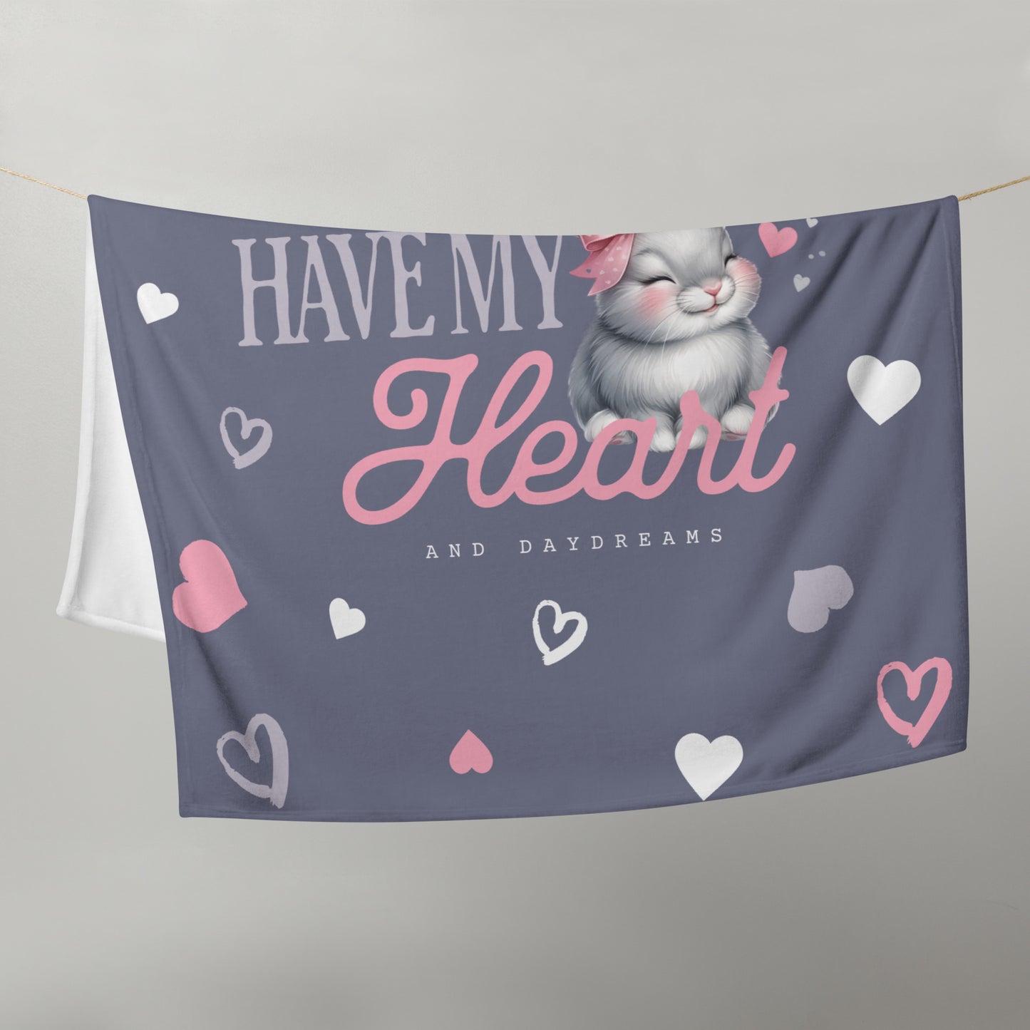 Bunnies Have My Heart Throw Blanket - Chester & Co.