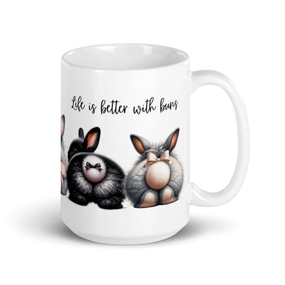 Life is Better With Buns Glossy Mug - Chester & Co.