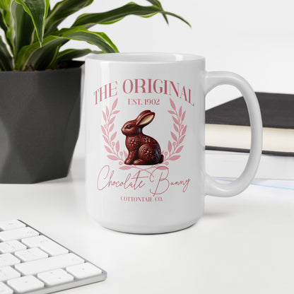The Original Chocolate Bunny White Glossy Mug - Chester & Co.