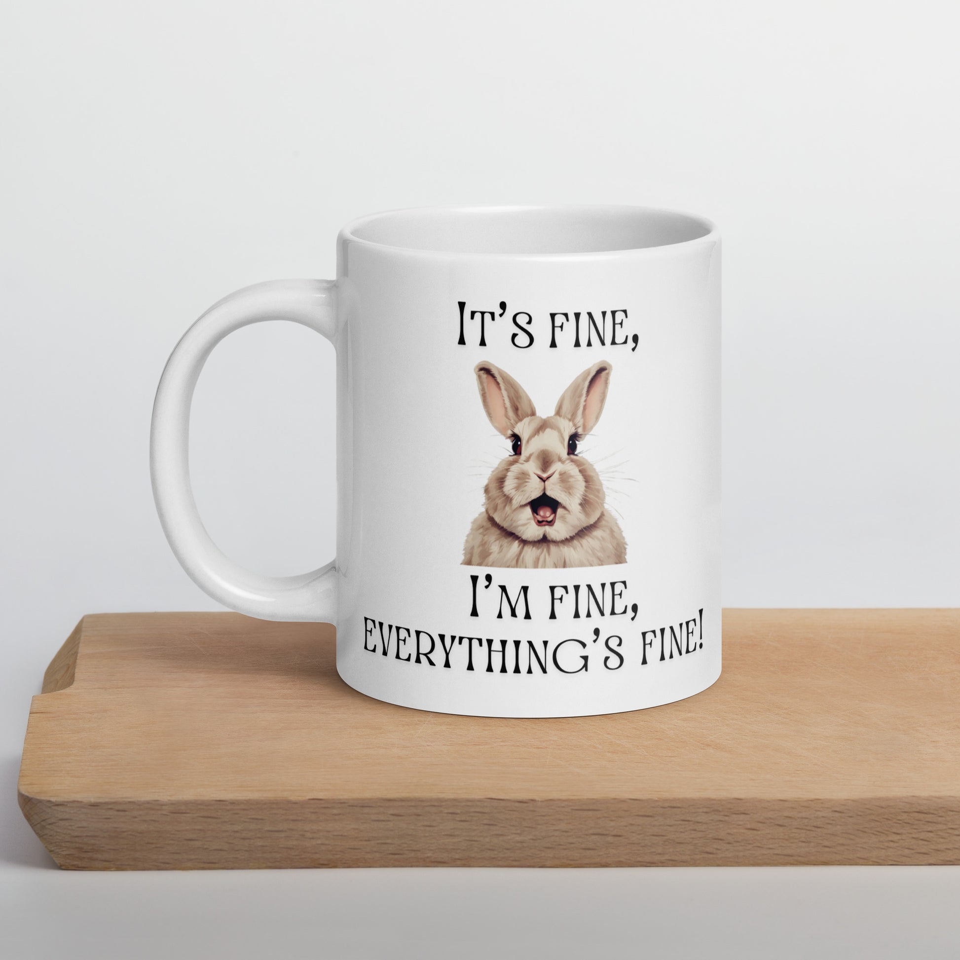It's Fine White Glossy Mug - Chester & Co.