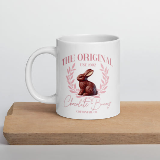 The Original Chocolate Bunny White Glossy Mug - Chester & Co.